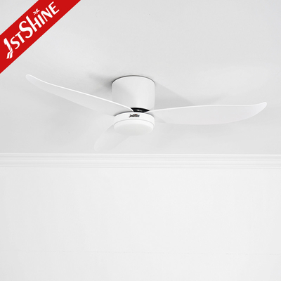 White Remote LED Ceiling Fan 220V For Container Modern Decorative