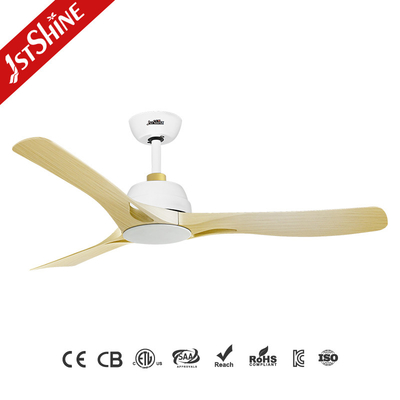 52 Inch Plastic LED Ceiling Fan Energy Saving With DC Motor