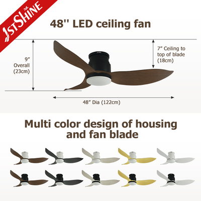 Modern Style 3 Blade Ceiling Fan With Light And Remote Control