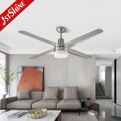 110V Iron Blades Dimmable Ceiling Fan 52 Inch Dengan Motor AC