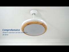 3 Retractable Blades 3 Light Color Changing Ceiling Fan For Living Bedroom Restaurant