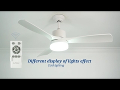 Airflow Plastic Indoor Ceiling Fan Reversible DC Motor High RPM