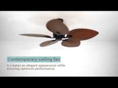 Low Noise Decorative Tropical 5 Blades Ceiling Fan Large Airflow Energy Saving