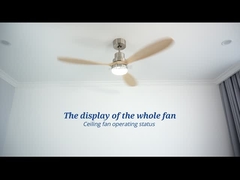 OEM Smart 110v Kipas Langit-Langit Kayu Solid Warna Mengubah Motor AC