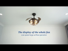 OEM 42inch Retractable Ceiling Fan Light CCC CE ROHS SAA CB ETL Disetujui