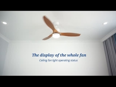 Luar Tahan Air IP44 ABS Plastik Led Ceiling Fan Remote Control
