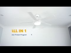 52 Inch Smart Home WiFi-Enabled Ceiling Fan Dengan Lampu Motor DC Senyap