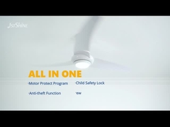 Kipas Langit-Langit Tenang Putih Modern ABS Fan Dc Led Ceiling Fan Dengan Remote Control