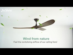 Kipas Langit-Langit Led Putih 60 Inci Motor Dc Tenang Lampu Kipas Modern