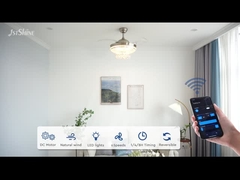 Penggemar Langit-langit Kristal yang bisa ditarik dengan motor DC yang ringan dan mewah