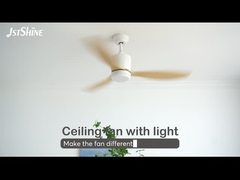 Kipas Langit-langit Lembar Plastik Dengan Kipas Langit-langit Led Dimmable Downrod Mount Indoor