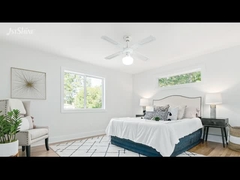 Tradisional 35W Dekoratif Fan Langit-langit Tarik Rantai 4 MDF Blades Untuk Kamar Tidur