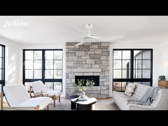 52 Inch White Ceiling Fan Tanpa Cahaya ABS Blade Smart APP Control