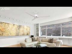 Kipas langit-langit 52 inci dengan pilihan 6 kecepatan remote control cerdas tanpa cahaya