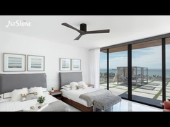 Kipas Langit-langit Kayu Hitam Dengan DC Motor