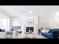 Kipas langit-langit putih/hitam dengan lampu remot kontrol DC motor dimmable