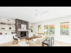 Kipas langit-langit putih 52 inci dengan lampu LED dimmable dan remote control DC motor