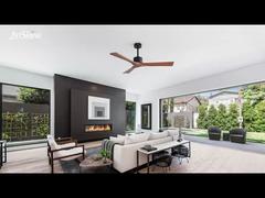 Kipas Angin Langit-Langit Kayu Solid 52'' Keanggunan Alami dengan Motor DC Bertenaga