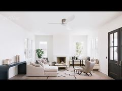 Kipas Angin Langit-Langit Modern 48'' Bilah Plastik Motor DC Model Fungsi Ganda dengan Kit Lampu Opsional