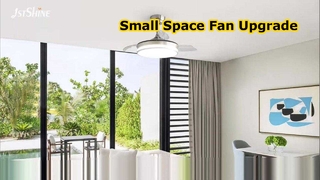 Lampu Dimmable Kipas Langit-langit Dapat Ditarik 36 Inci