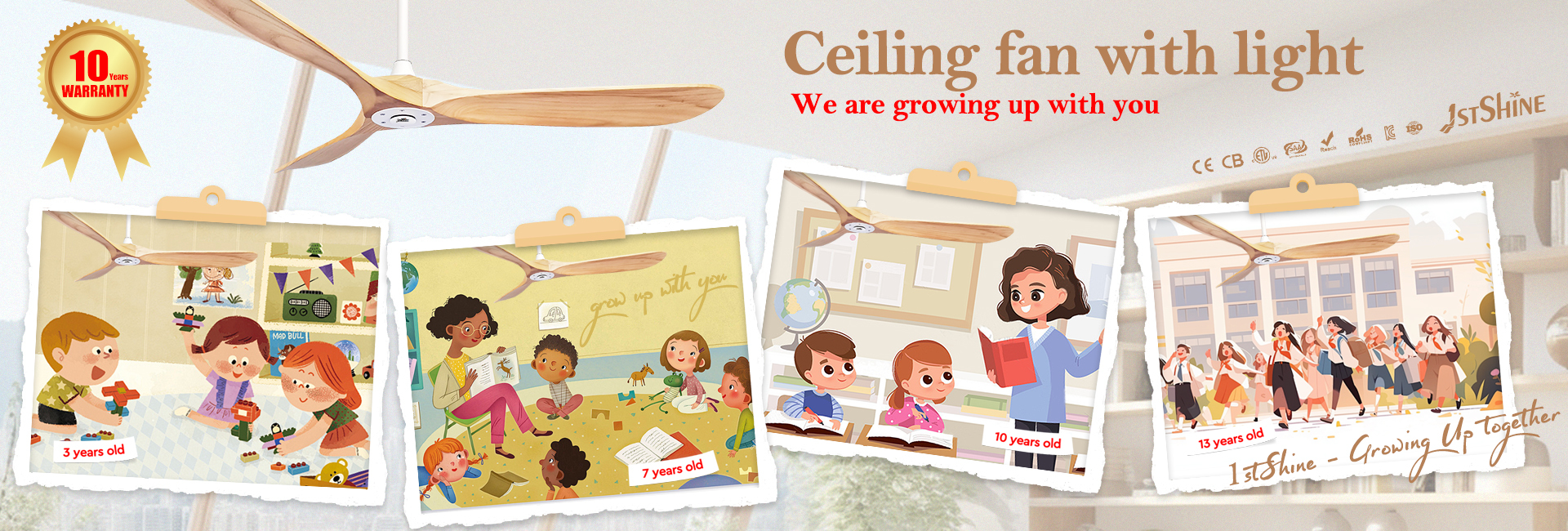 Kualitas Kipas Langit-langit LED Jarak Jauh pabrik