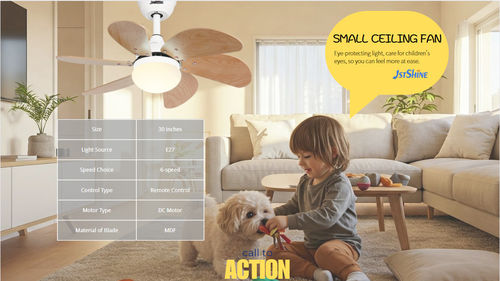 Berita perusahaan terbaru tentang Lampu Kipas Langit-langit Kamar Anak: Aman, Senyap, dan Dirancang untuk Ruang Modern