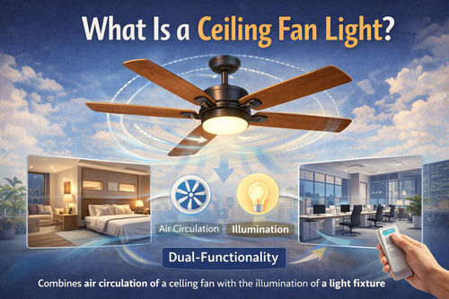 Berita perusahaan terbaru tentang What Is a Ceiling Fan Light?