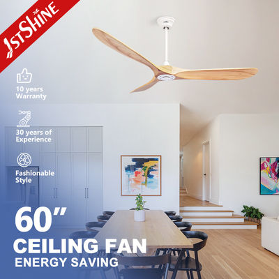 Harga yang bagus 60 In 3 Blade Kayu Ceiling Fan Motor DC Di Rumah Modern Komersial on line