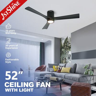 Harga yang bagus Low Profile 52inch Decorative Flush Mount Ceiling Fan Dengan Lampu LED on line