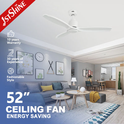 Harga yang bagus Dekoratif DC Motor Odm Remote Led Ceiling Fan Putih Modern 3 Solid Blade on line