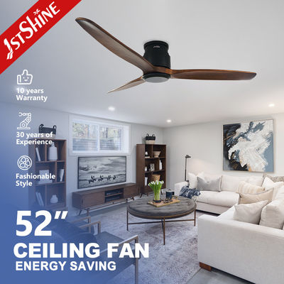 Harga yang bagus Flush Mount Ceiling Fan Dengan Remote Control，Solid Blade Quiet Motor DC on line