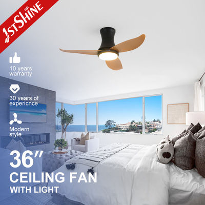 Harga yang bagus 36 Inch Low Profile Ceiling Fan Dengan Light Plastic Blade DC Motor Low Noise on line