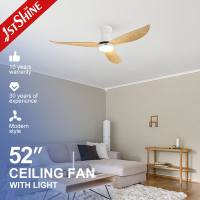 Harga yang bagus 52 Inch Low Profile Ceiling Fan Dengan Lampu Plastik Blade DC Motor Low Noise on line