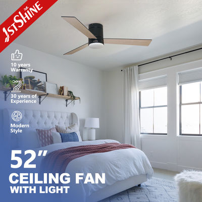 Harga yang bagus CCC 52 Inch 3 Plywood Blades Flush Mount Ceiling Fan Dengan Motor DC Senyap on line