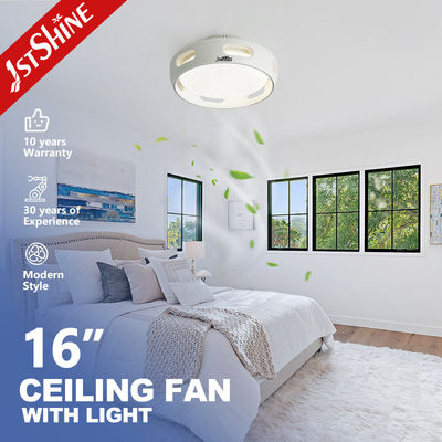 Harga yang bagus Mini 16 Inch Led Bladeless Ceiling Fan Putih Dc Motor Dimming Light on line