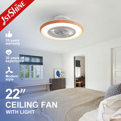 Harga yang bagus Smart Control Bladeless LED Ceiling Fan Gaya Modern DC Motor Dimmable LED Light on line