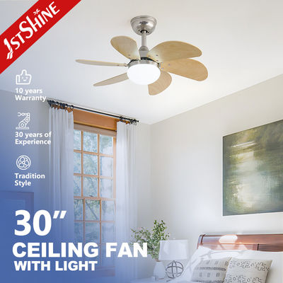 Harga yang bagus 30 Inch Tradisional Indoor LED Ceiling Fan Remote Control 6 Speed DC Motor on line