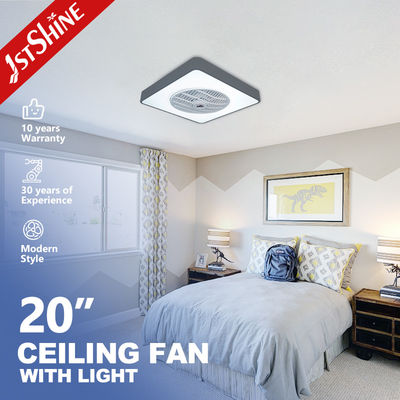 Harga yang bagus 20in DC Silent Motor Bedroom Ceiling Fan Dengan Lampu LED on line