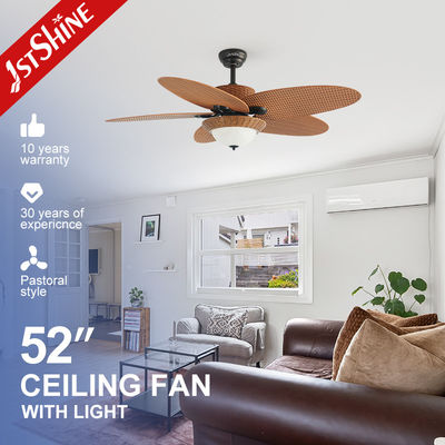 Harga yang bagus Low Noise 5 Blades Energy Saving Ceiling Fan Dengan Lampu Led Aliran Udara Besar on line