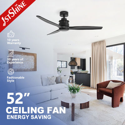 Harga yang bagus Penghematan Energi Dan Kebisingan Rendah DC Motor Solid Wood Ceiling Fan Diameter 52 