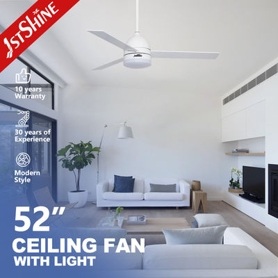 Harga yang bagus 3 Plywood Dimming Modern LED Ceiling Fan 52 Inch Tiga Kecepatan on line