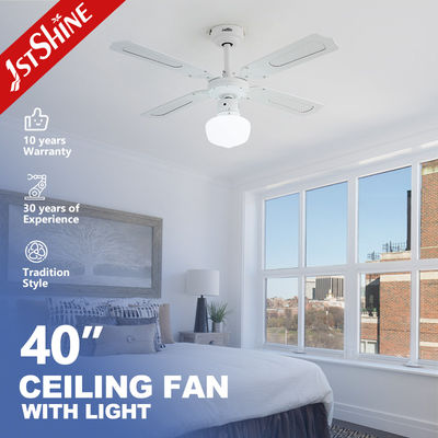 Harga yang bagus CCC ROHS Putih Metal Blade Ceiling Fan 40 Inch Klasik 6 Kecepatan Pilihan on line