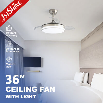 Harga yang bagus Kipas Angin Langit-Langit yang Dapat Ditarik 36 Inci dengan Lampu yang Dapat Diredupkan dan Bilah yang Dapat Dilipat untuk Kamar Tidur atau Kantor on line