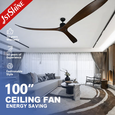 Harga yang bagus 100 Inch Besar Fan Langit-langit Dengan Remote Control 3 Solid Wood Blade DC Motor on line