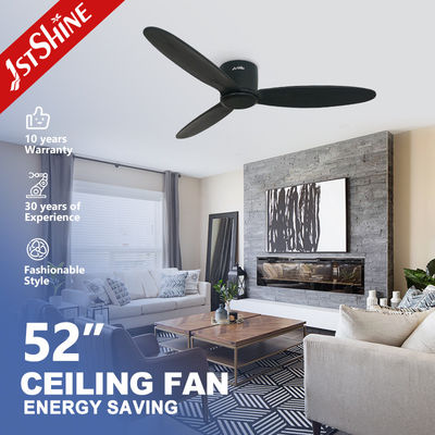 Harga yang bagus 52 ''Noiseless Motor Remote LED Ceiling Fan Dengan 3 Pisau Kayu on line