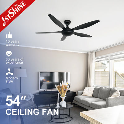 Harga yang bagus 54 Inch Dc Motor Black Plastic Ceiling Fan Dengan Remote Control 6 Kecepatan on line