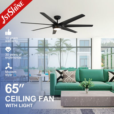 Harga yang bagus Big Dimming Led Hitam Large Air Flow Modern Lampu Lampu Led Fans 7 Abs Blades on line