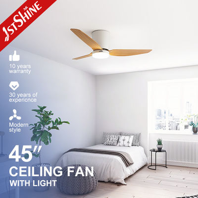 Harga yang bagus 45 Inch Plastik Blade Fan Flush Mount 3 Blades Dimmable Led Light on line