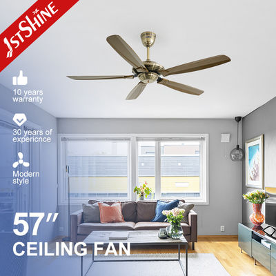 Harga yang bagus 57 Inch Farmhouse Low Profile Dc Motor Ceiling Fan Dengan Remote Control on line