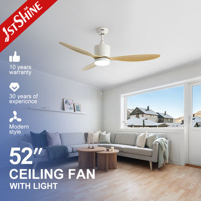 Harga yang bagus Plastik Blade Downrod Mount Indoor Dimmable LED Ceiling Fan Light Untuk Langit-langit Rendah on line